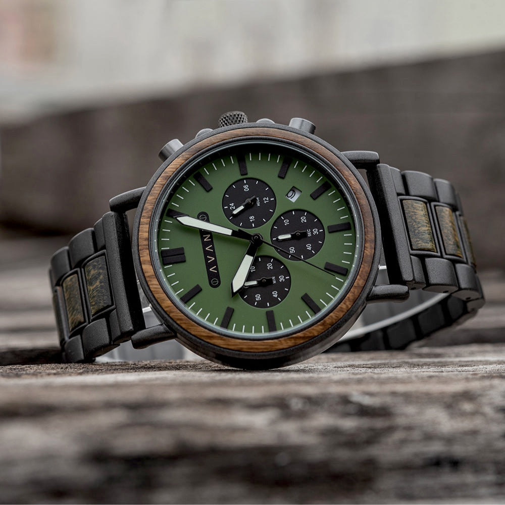 Expedition Green Steel Watch