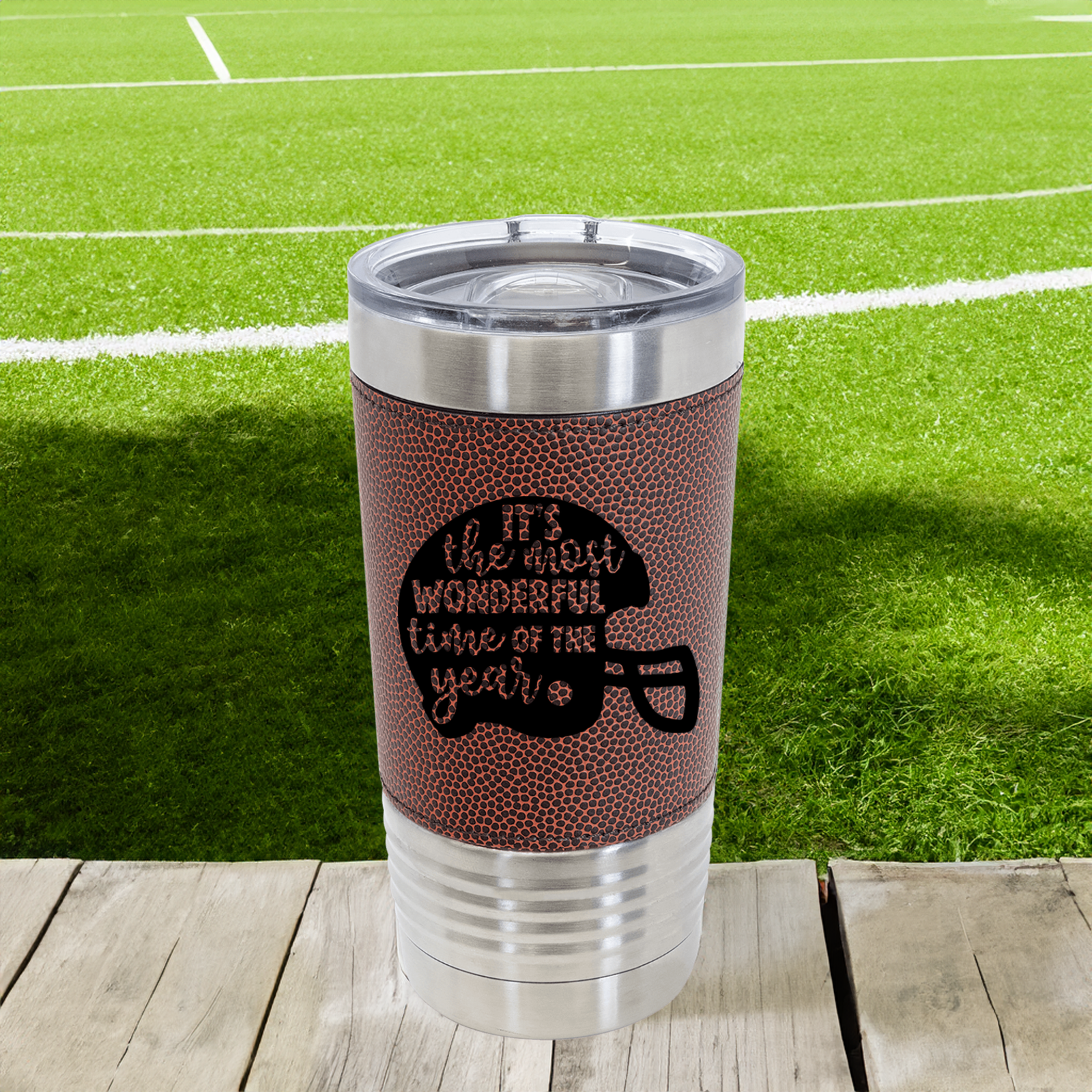 Festive Football Cheers Football Tumbler