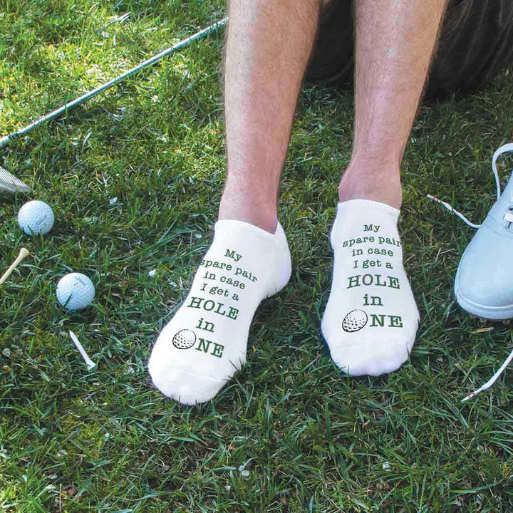 Hole in One Golf No Show Socks for Men