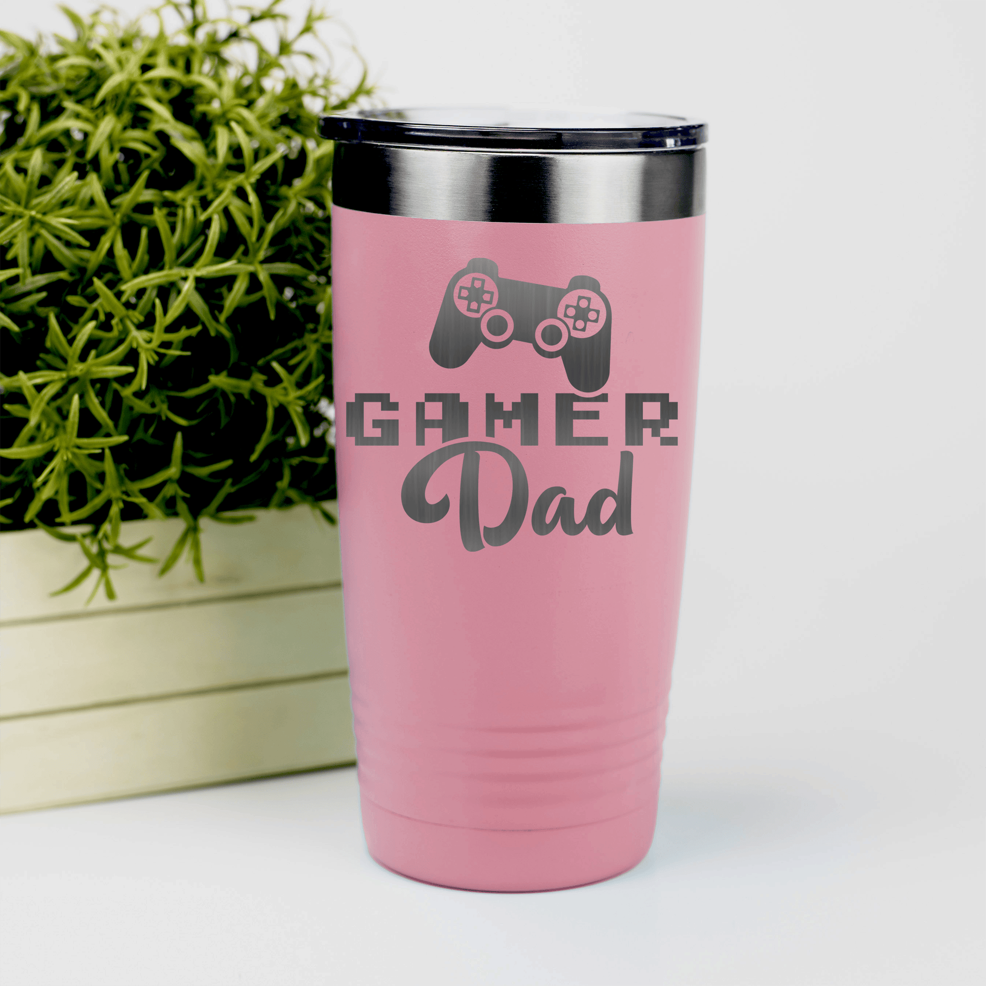 Salmon fathers day tumbler Gamer Dad