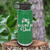 Green Fathers Day Water Bottle With Gamer Dad Design