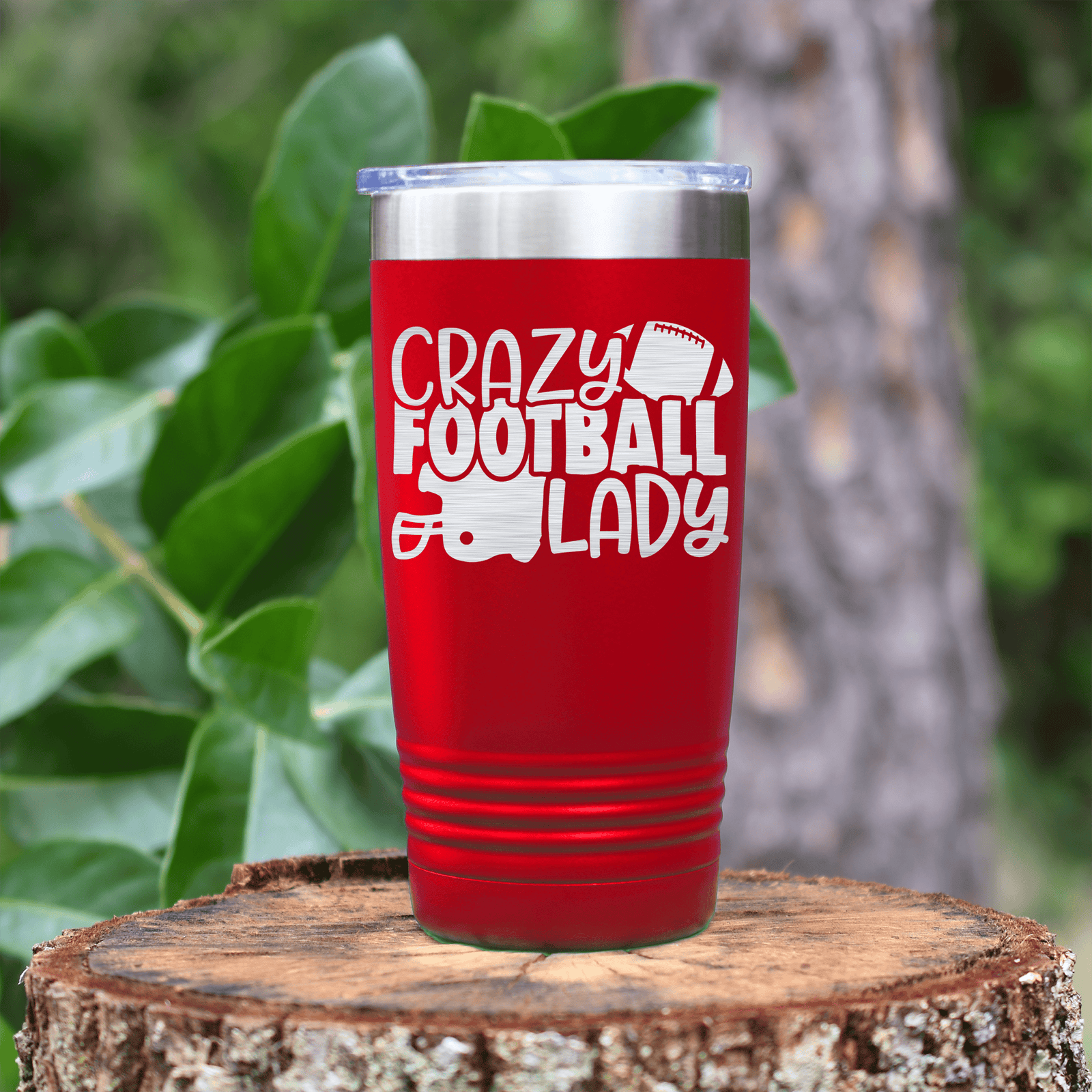 Red football tumbler Gridiron Prison