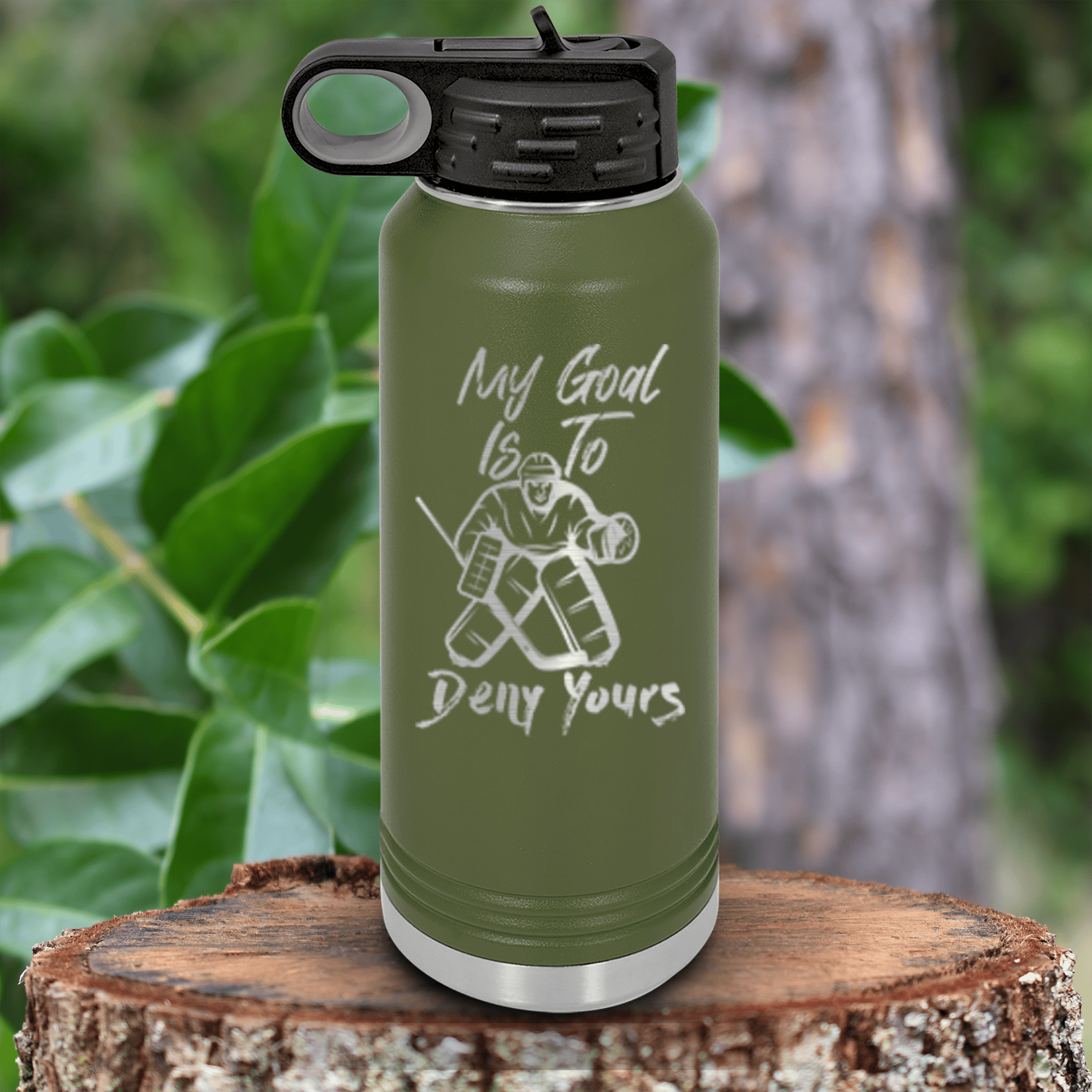 Groovy Guy Personalized Men's Water Bottle - Black - Groovy Guy Gifts