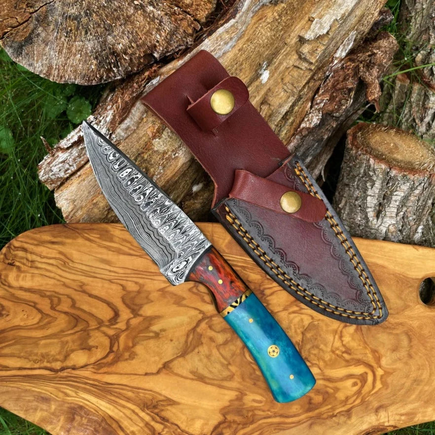 Drop-Style Damascus Blade