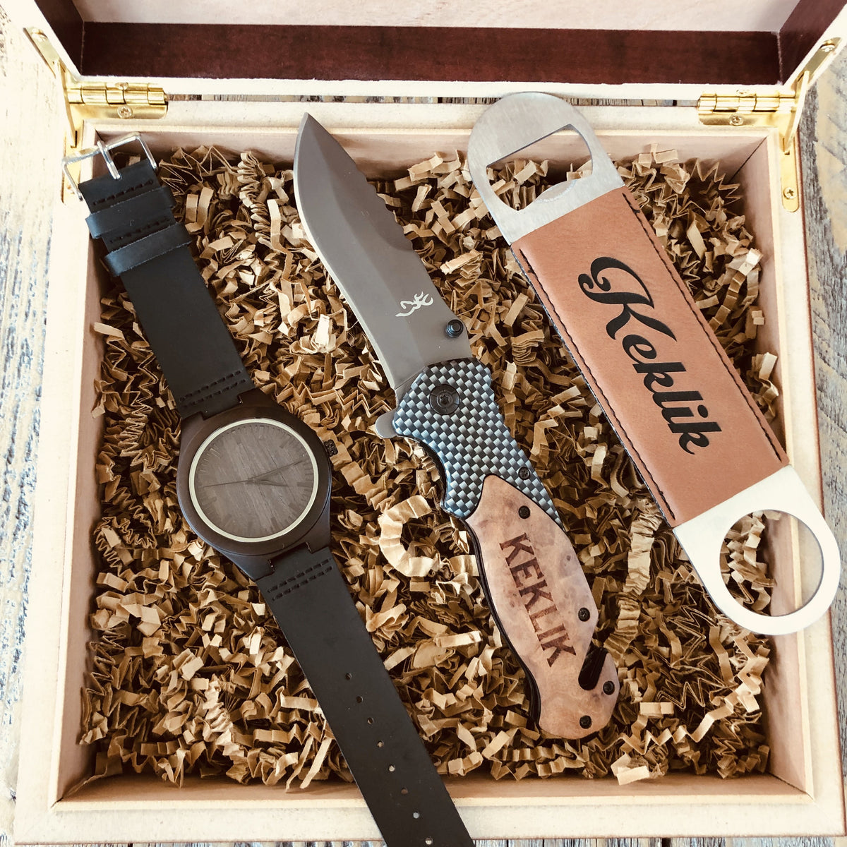 Custom Engraved Gift Box for Men 