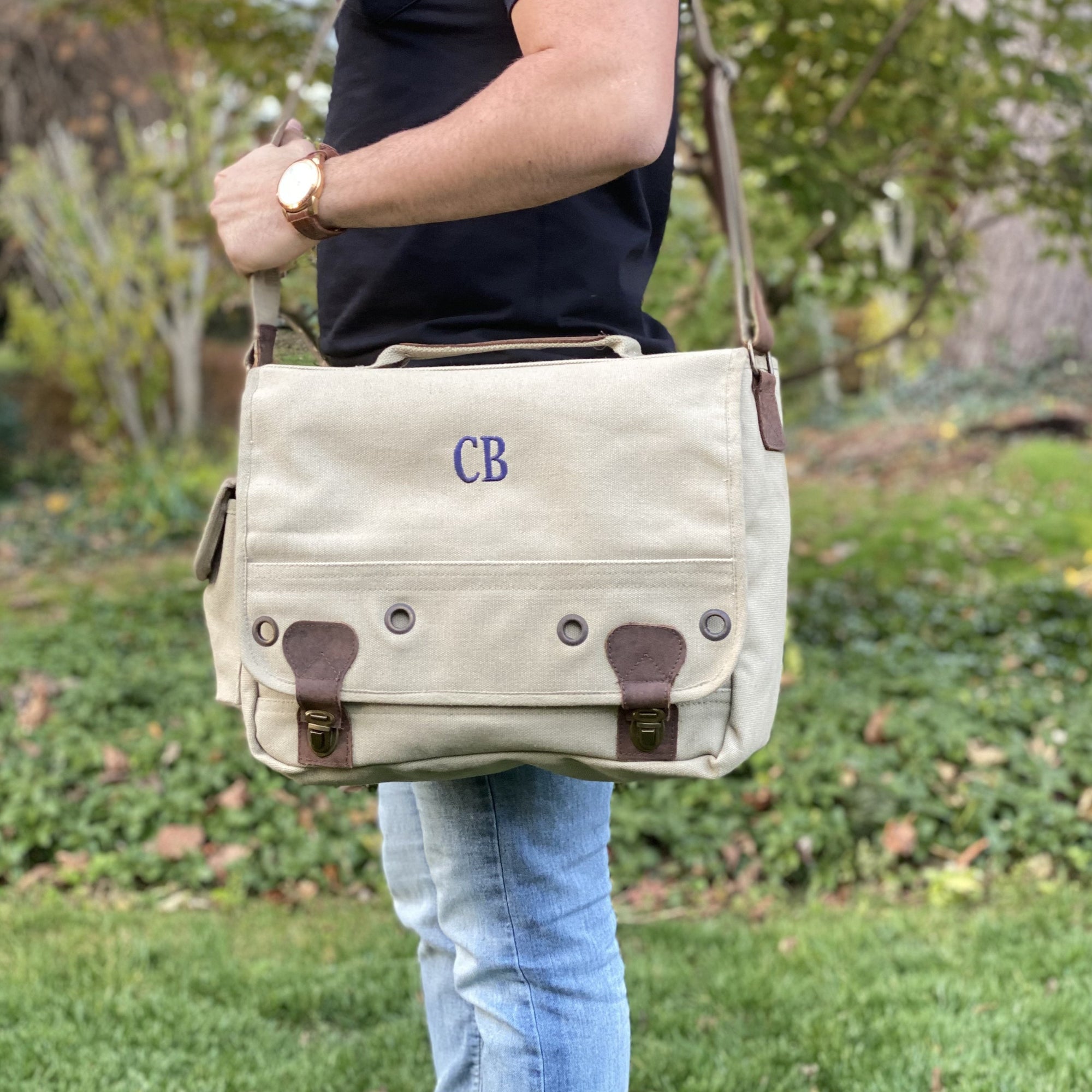 Leather Briefcase Laptop bag 18 inch Handmade Messenger Bags Best Satchel  by KPL