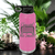 Pink Hockey Water Bottle With I Shop He Stops Design