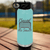 Teal Hockey Water Bottle With I Shop He Stops Design
