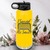 Yellow Hockey Water Bottle With I Shop He Stops Design