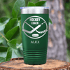 Green Hockey Tumbler With Ices Best Instructor Design