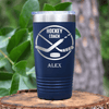 Navy Hockey Tumbler With Ices Best Instructor Design