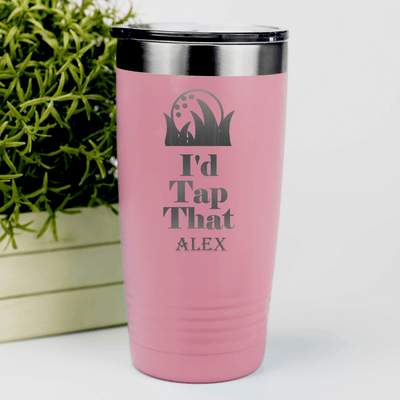 Salmon Golf Tumbler With Id Tap That Design