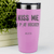 Pink Hockey Tumbler With Lips And Lifts Design