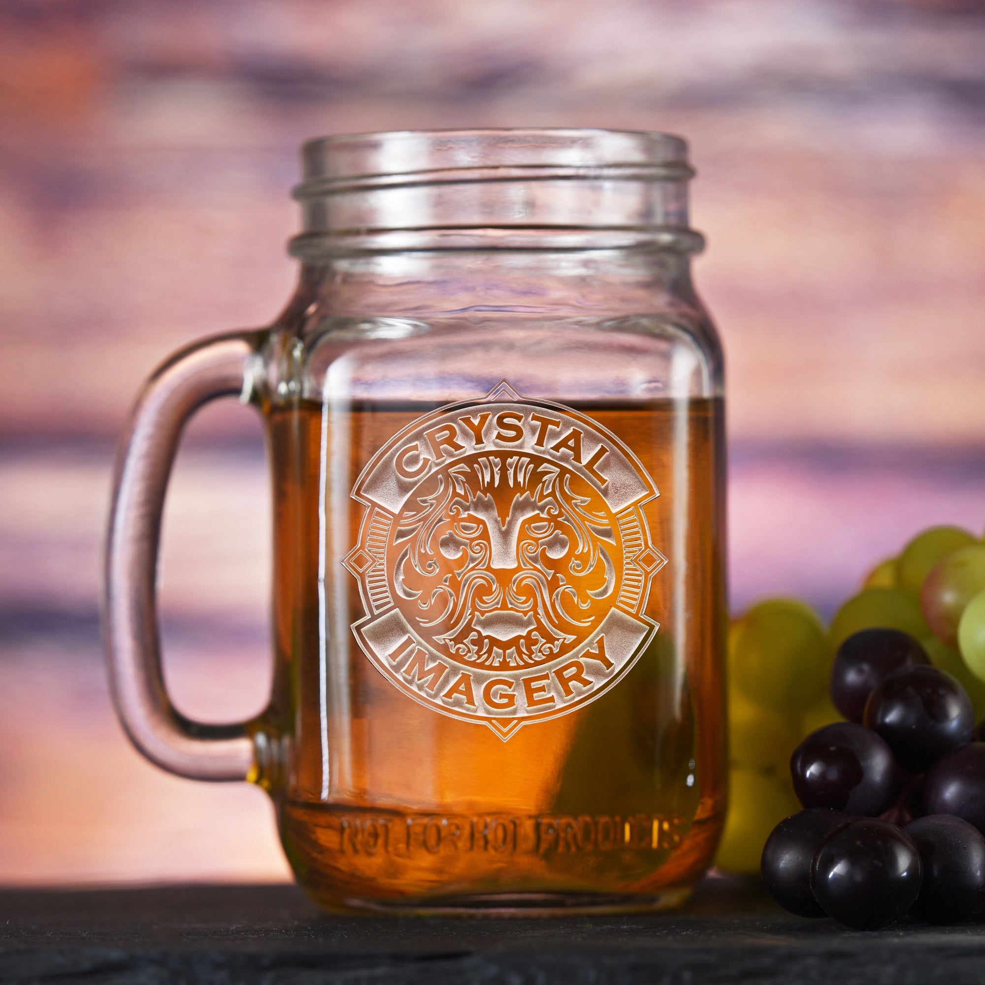 Engraved Mason Jar Mugs