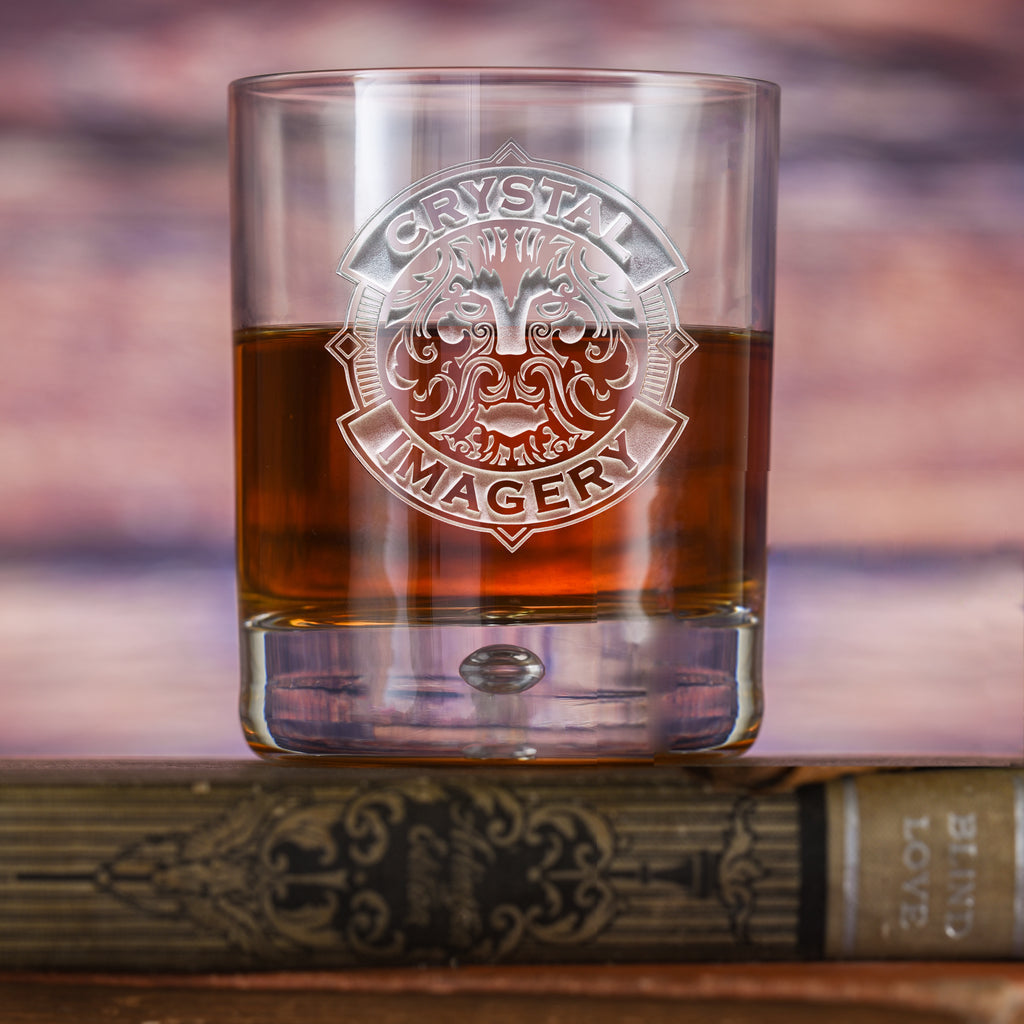 Logo Engraved Whiskey Bar Glass