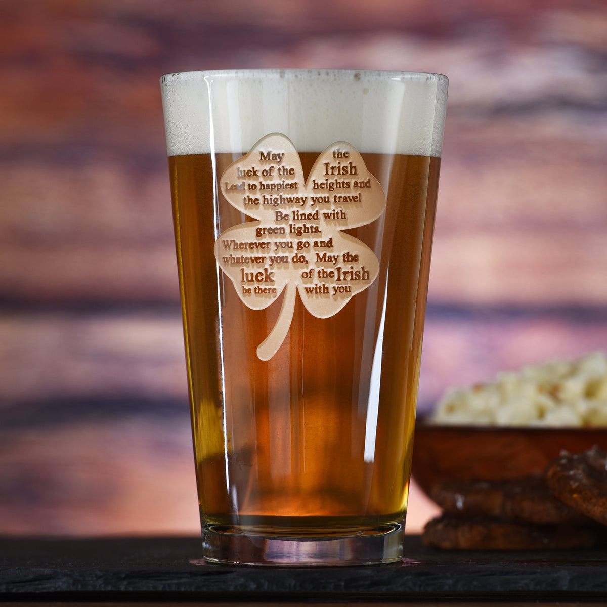 Luck of the Irish Pub Glass