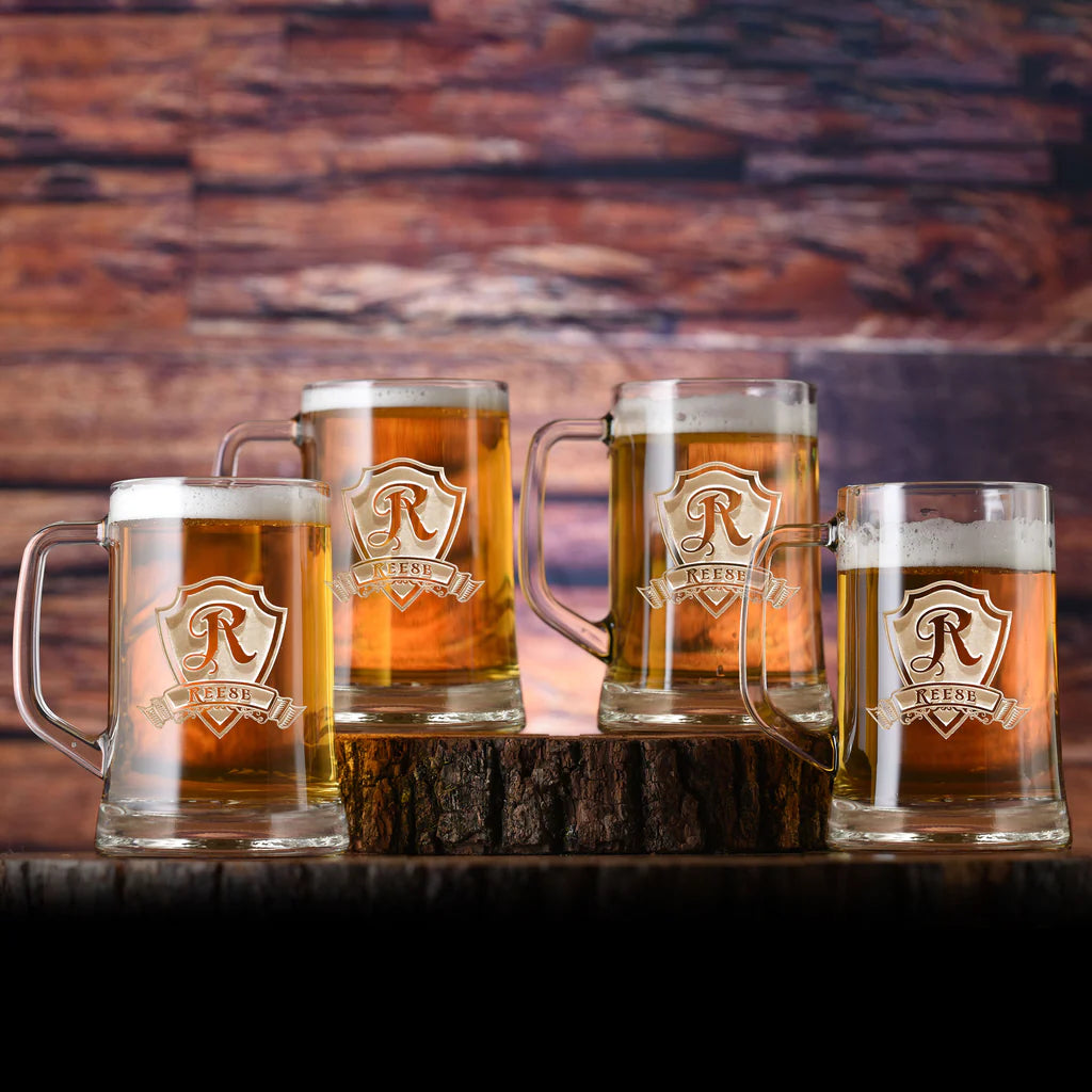 Beer Mugs - Set of 4 (Free Personalization)