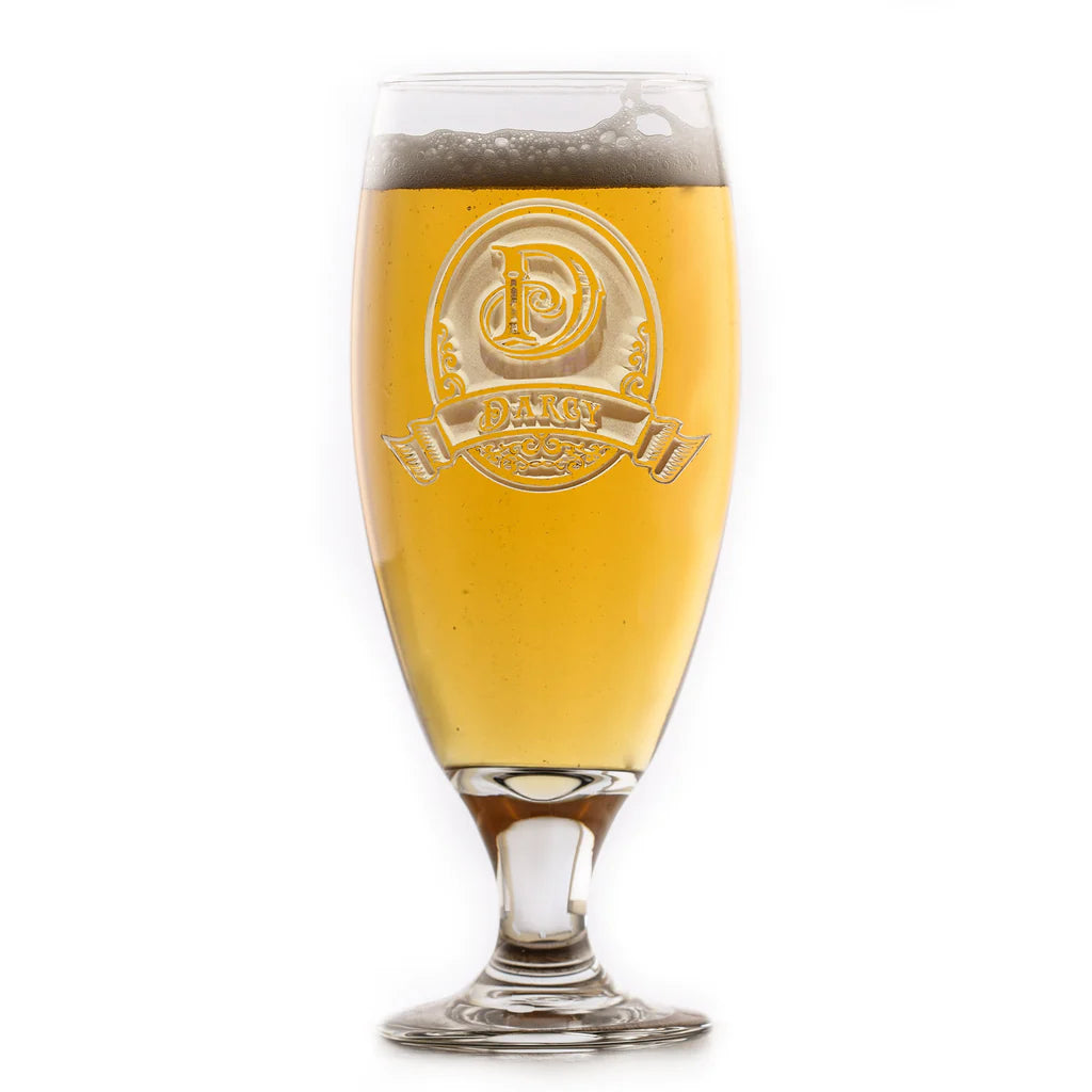 Monogrammed Lager Beer Chalice