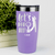 Light Purple Golf Tumbler With Par Tee Time Design