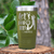 Military Green Golf Tumbler With Par Tee Time Design