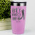 Pink Golf Tumbler With Par Tee Time Design