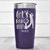 Purple Golf Tumbler With Par Tee Time Design