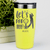 Yellow Golf Tumbler With Par Tee Time Design