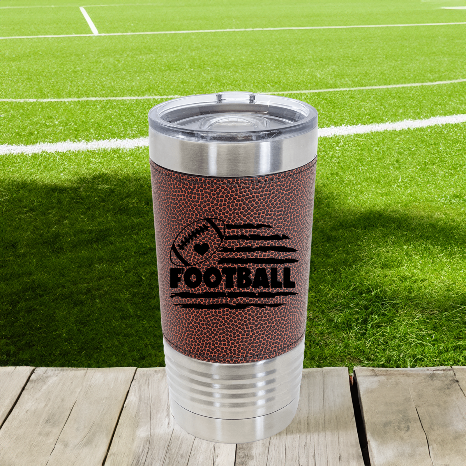 Patriotic Pigskin pride Football Tumbler