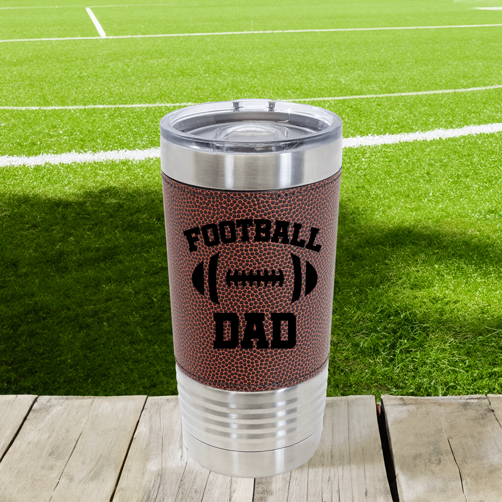 Pride Of The Pigskin Dad Football Tumbler