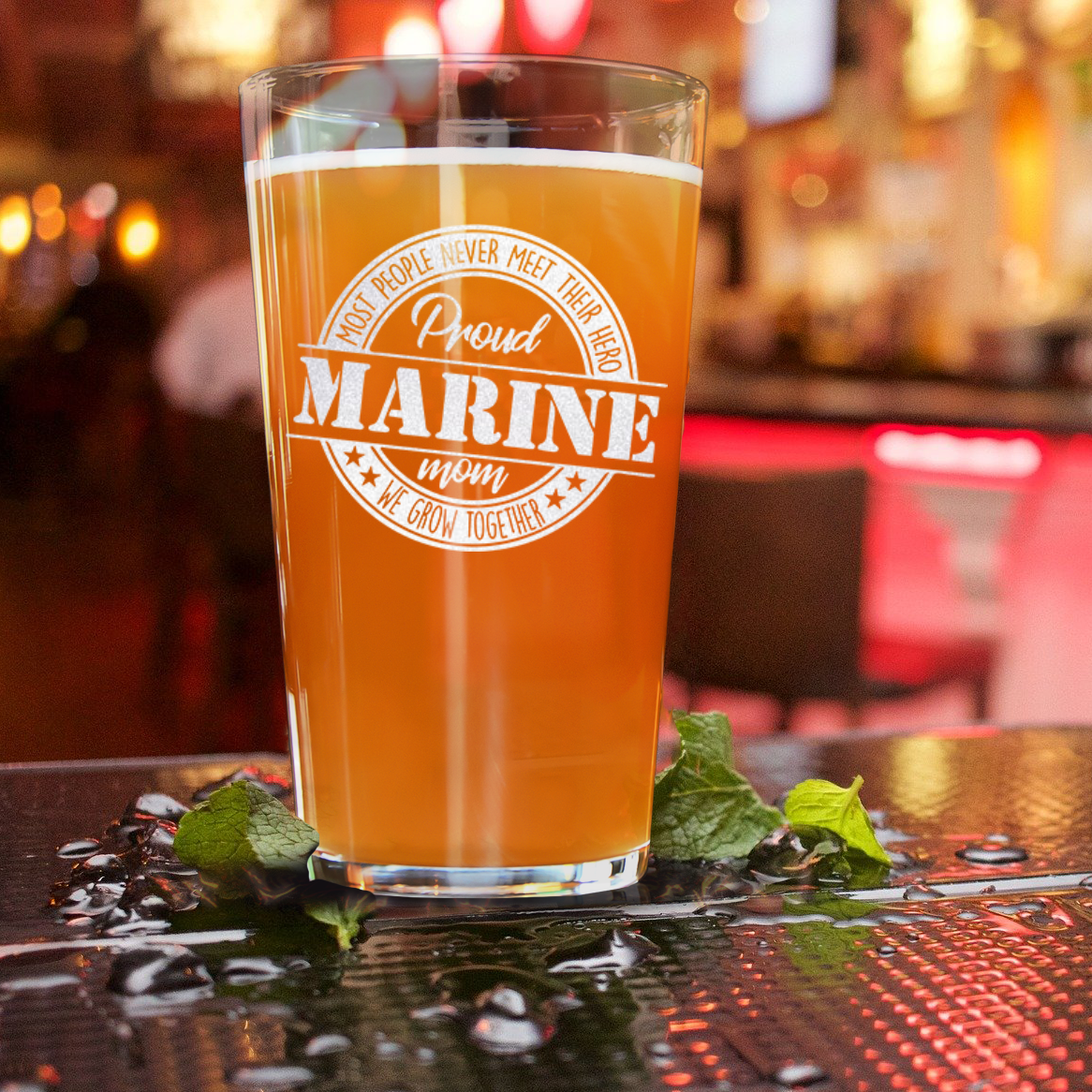 Proud Marine Pint Glass