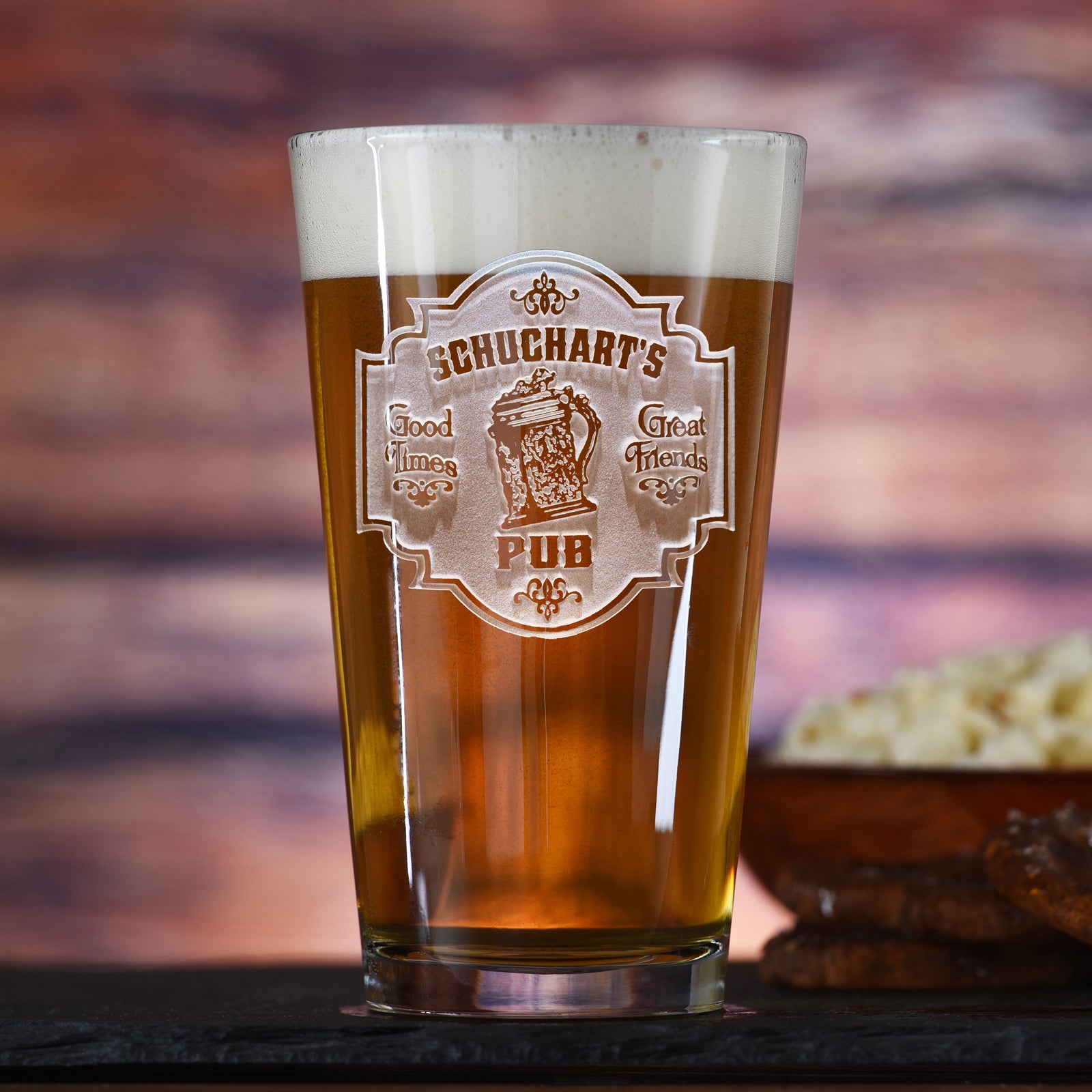 Personalized Bar Pub Sign Pint Glass Mug