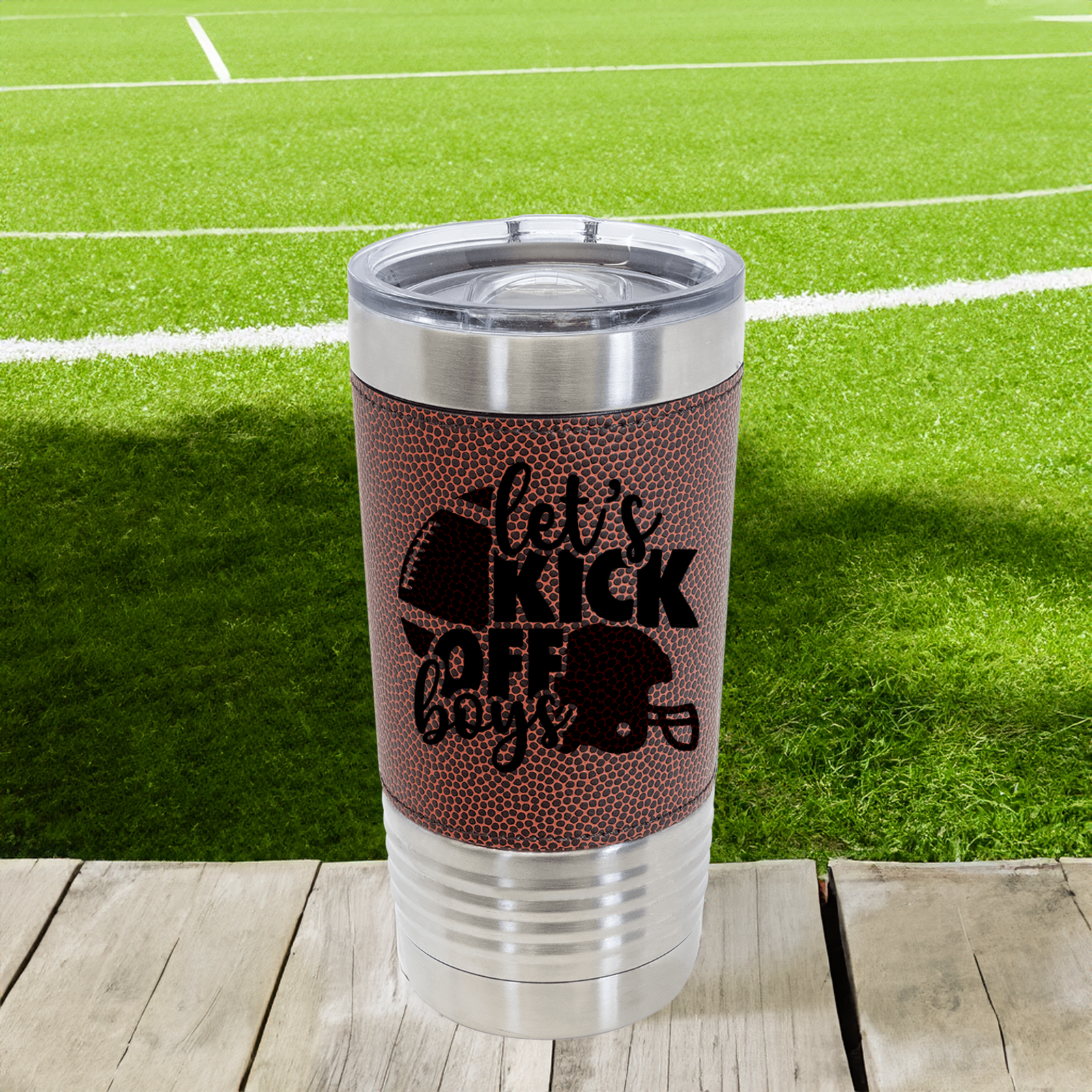 Ready Set Football Football Tumbler