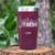 Maroon Retirement Tumbler With Retired Nurse Design