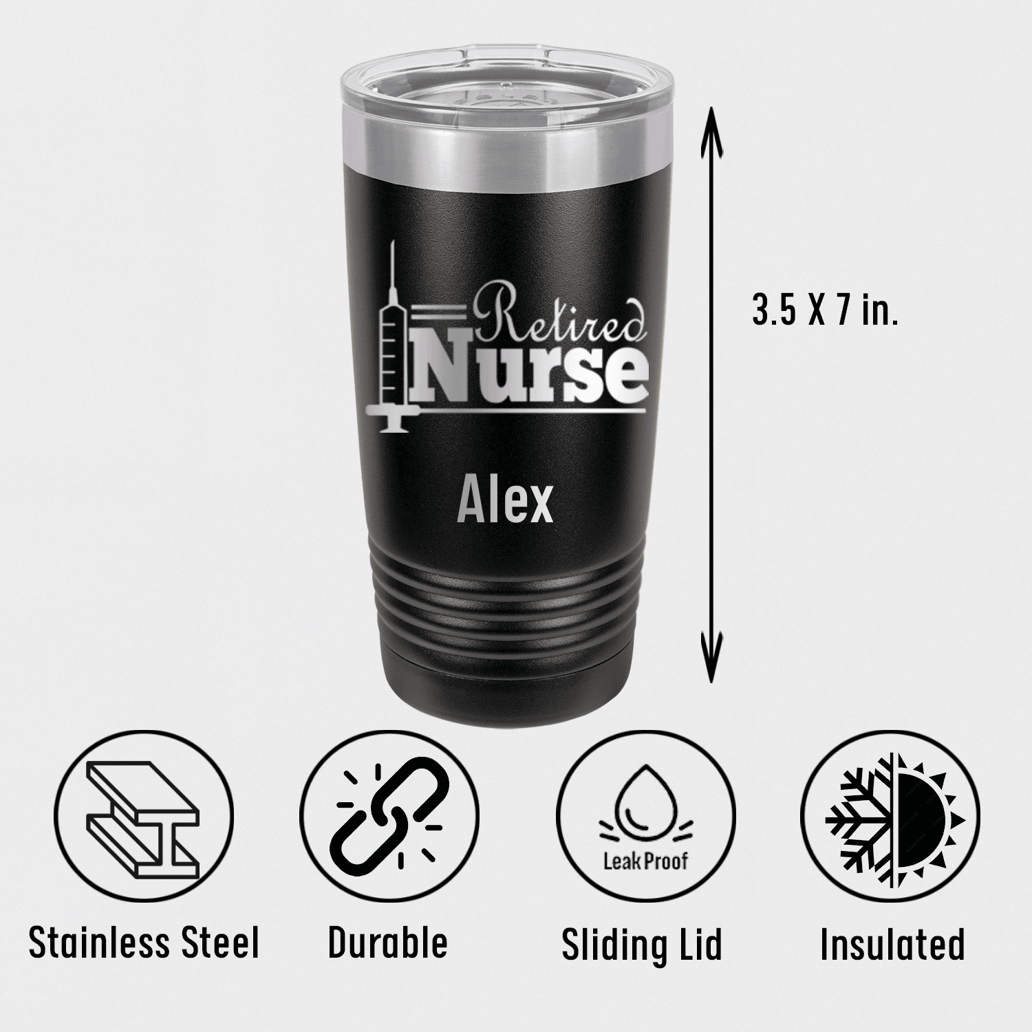 Retired Nurse Tumbler