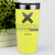 Yellow Retirement Tumbler With Retired Teacher Design