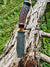 Stag Horn Hunting Damascus Knife