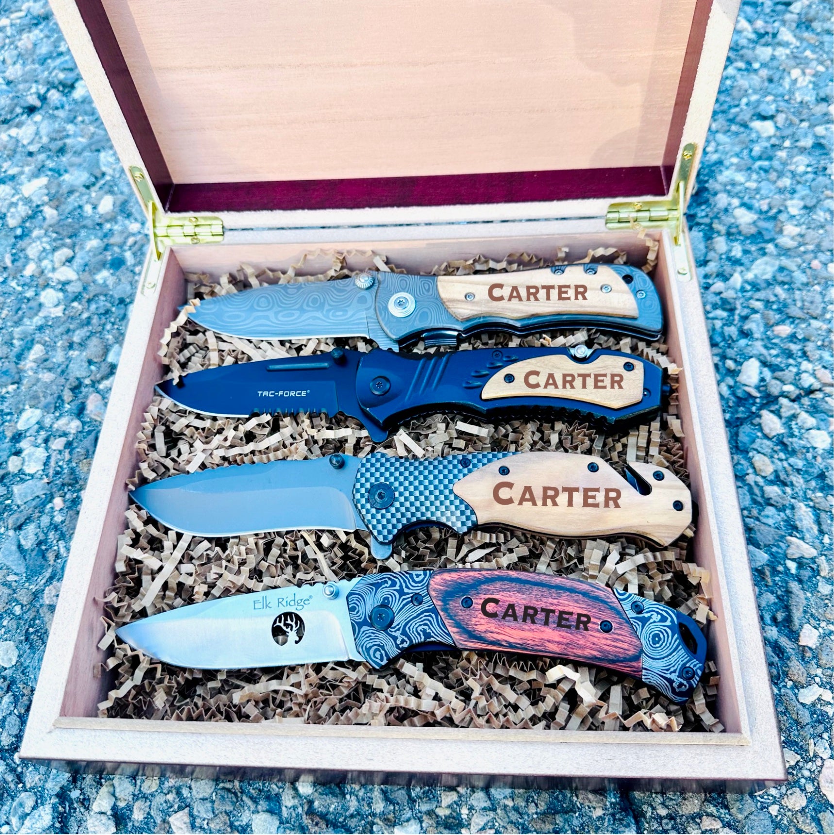 Knives Set of 6 Rainbow Withy Box - gifts and home furnishings, gift  registry