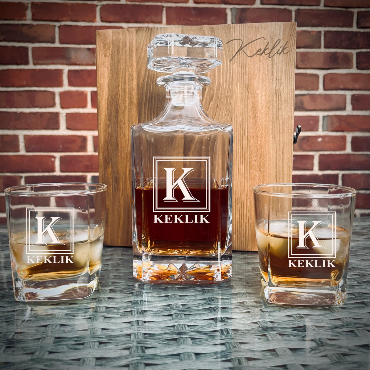 Personalized Decanter Box Set