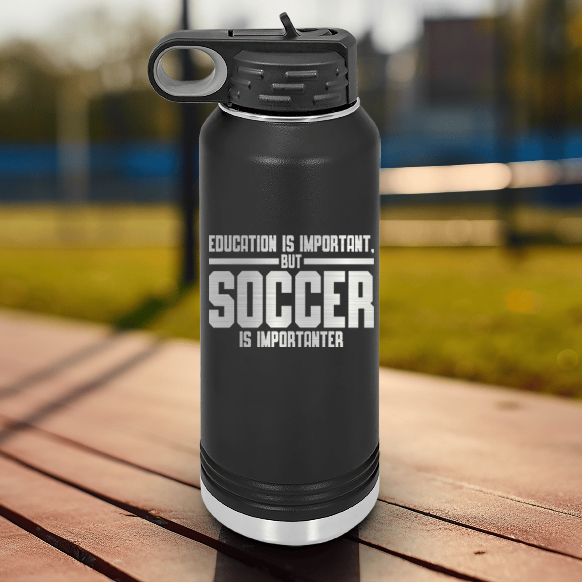 Personalized Midfielder Soccer Water Bottle