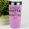 Pink Hockey Tumbler With Straight Out The Penalty Box Design