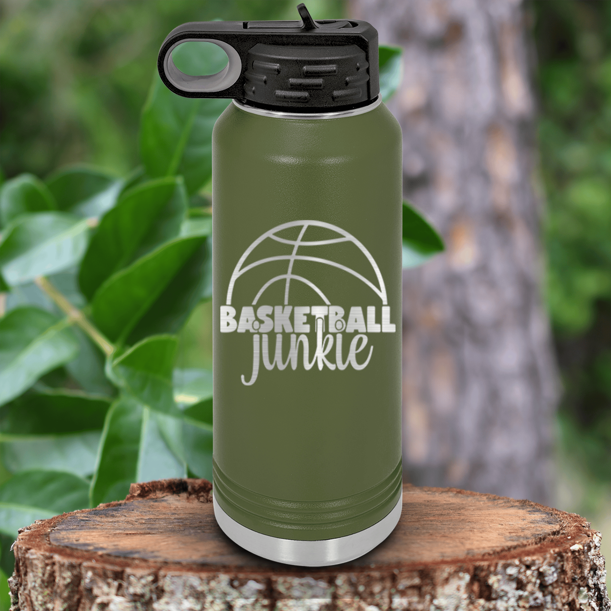 Personalized Planet Water Bottles N/a - Black & Green Gamer