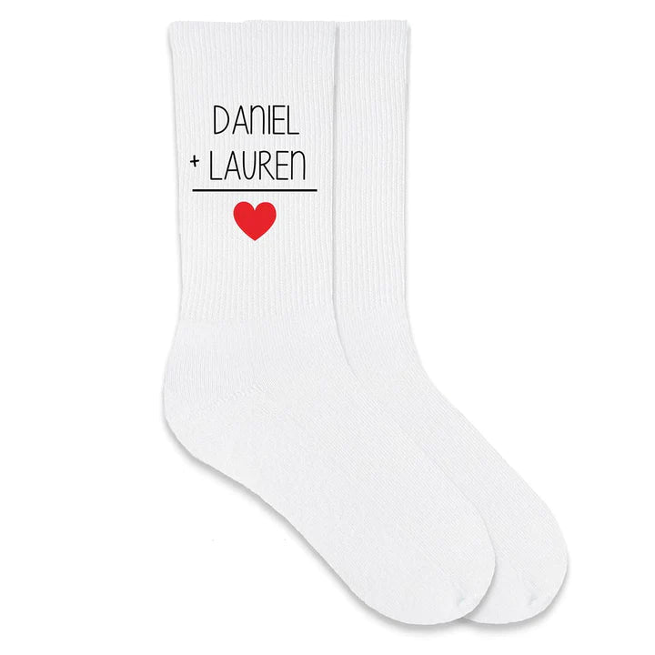 Names Equal Love Valentine Socks