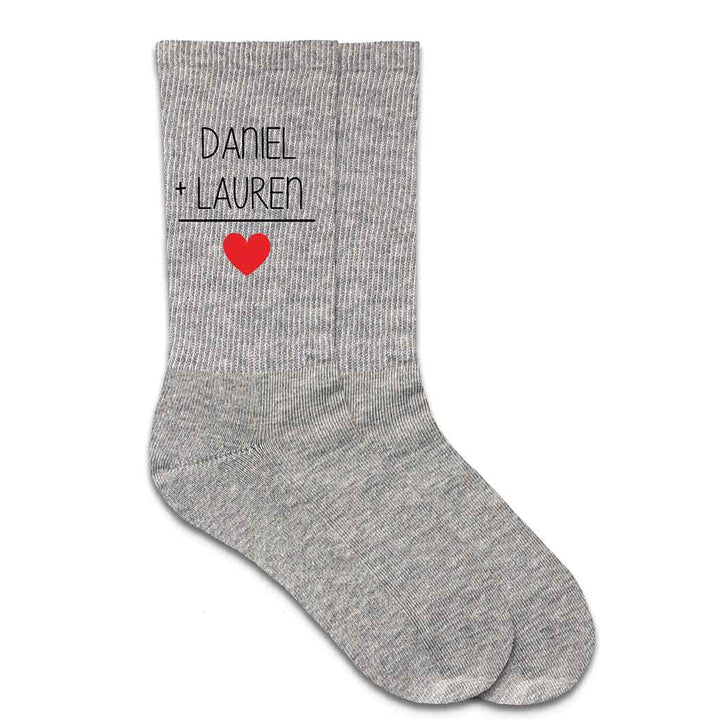 Names Equal Love Valentine Socks