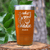 Orange Golf Tumbler With Whos Your Caddie Design