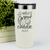 White Golf Tumbler With Whos Your Caddie Design