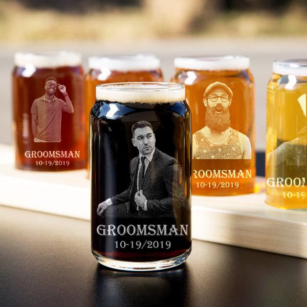 Groomsmen Personalized Whiskey Glasses - Groovy Groomsmen Gifts