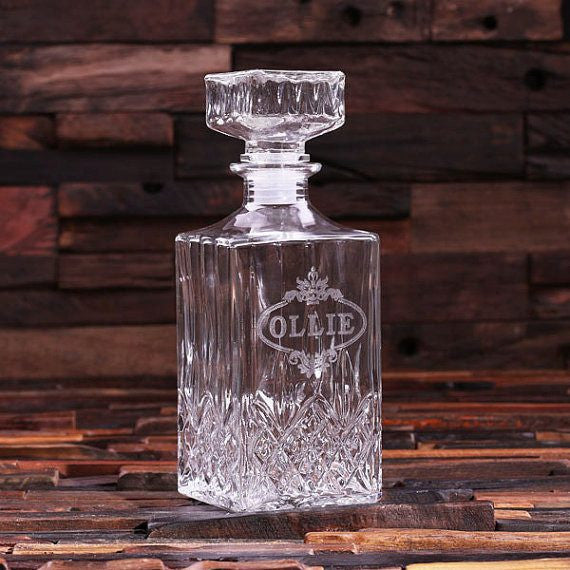 Engraved Crystal Classic Decanter 