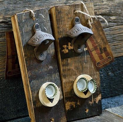 Bourbon Wood Bottle Opener 