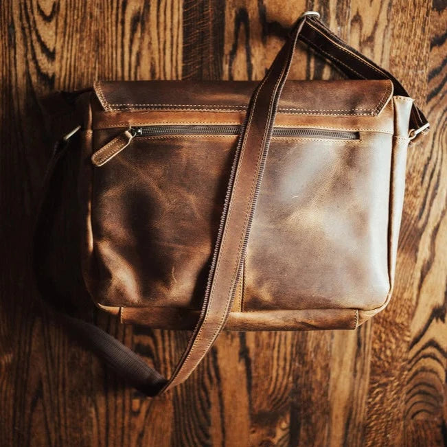 Buffalo Leather Satchel