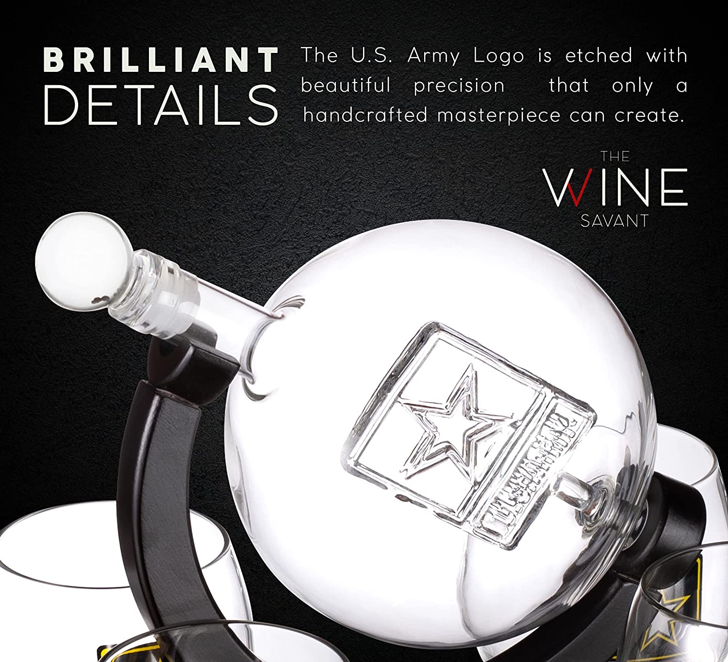 Army Globe Decanter Set